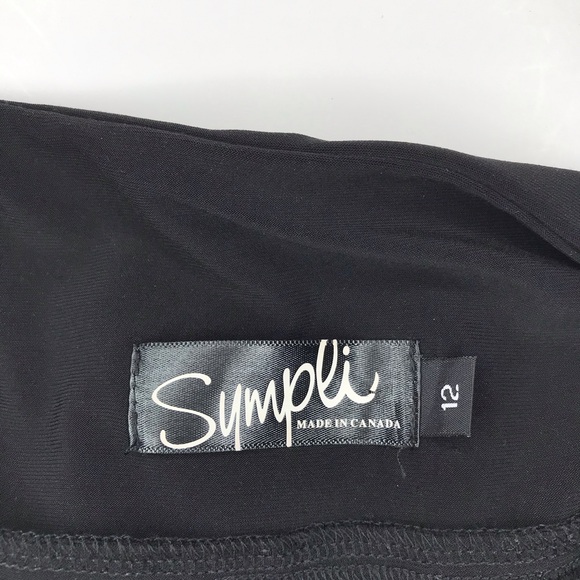 Sympli Black Flowy Wide Leg Pants 12 - Picture 3 of 8